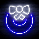 advpro-christmas-bell-with-ribbon-ultra-bright-led-neon-sign-fnu0189 - White & Blue