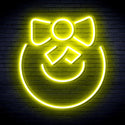 advpro-christmas-bell-with-ribbon-ultra-bright-led-neon-sign-fnu0189 - Yellow