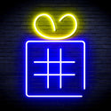 advpro-christmas-present-with-ribbon-ultra-bright-led-neon-sign-fnu0190 - Blue & Yellow