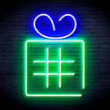 advpro-christmas-present-with-ribbon-ultra-bright-led-neon-sign-fnu0190 - Green & Blue
