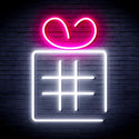 advpro-christmas-present-with-ribbon-ultra-bright-led-neon-sign-fnu0190 - White & Pink