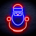advpro-cute-santa-claus-ultra-bright-led-neon-sign-fnu0193 - Blue & Red