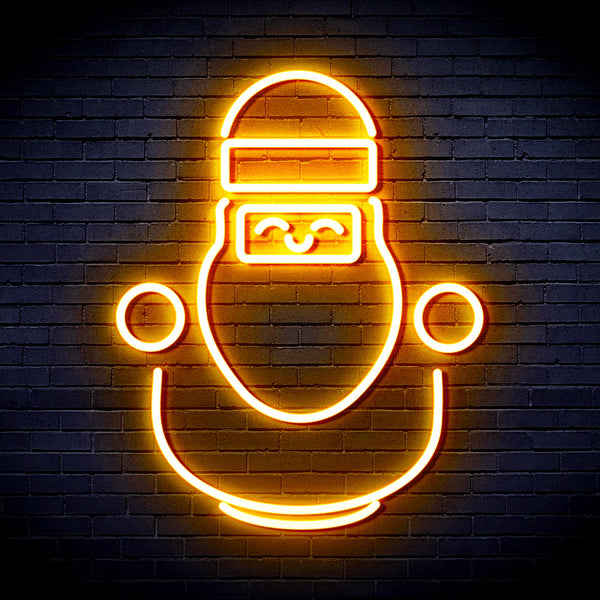 advpro-cute-santa-claus-ultra-bright-led-neon-sign-fnu0193 - Golden Yellow