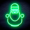 advpro-cute-santa-claus-ultra-bright-led-neon-sign-fnu0193 - Green