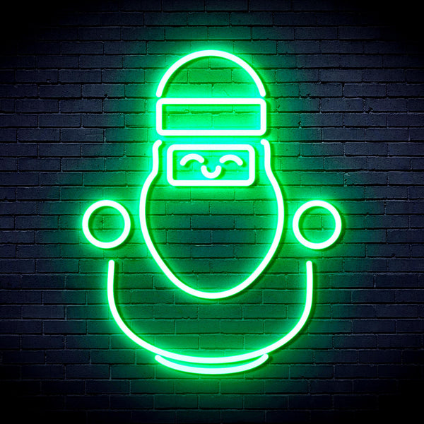 advpro-cute-santa-claus-ultra-bright-led-neon-sign-fnu0193 - Green