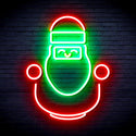 advpro-cute-santa-claus-ultra-bright-led-neon-sign-fnu0193 - Green & Red
