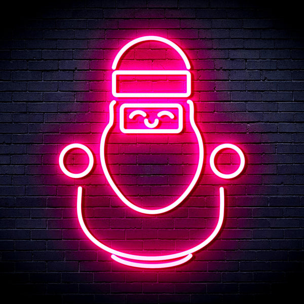 advpro-cute-santa-claus-ultra-bright-led-neon-sign-fnu0193 - Pink