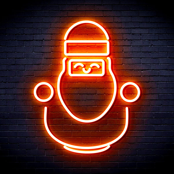 advpro-cute-santa-claus-ultra-bright-led-neon-sign-fnu0193 - Orange