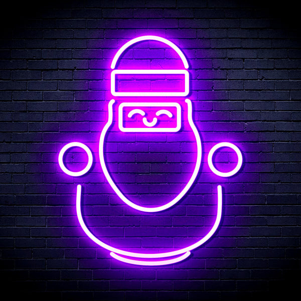 advpro-cute-santa-claus-ultra-bright-led-neon-sign-fnu0193 - Purple