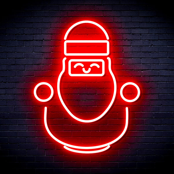 advpro-cute-santa-claus-ultra-bright-led-neon-sign-fnu0193 - Red
