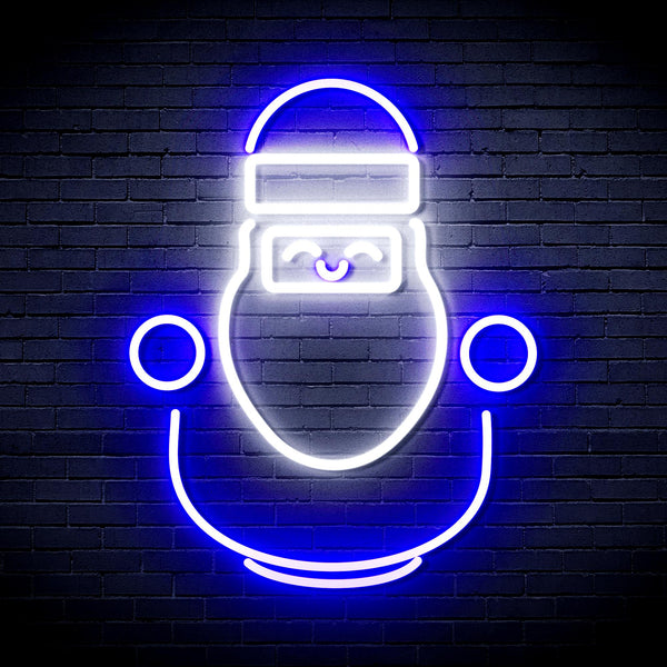 advpro-cute-santa-claus-ultra-bright-led-neon-sign-fnu0193 - White & Blue