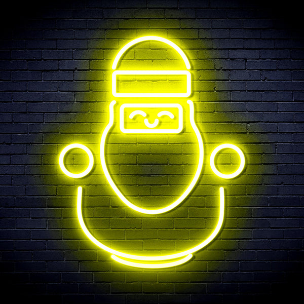 advpro-cute-santa-claus-ultra-bright-led-neon-sign-fnu0193 - Yellow