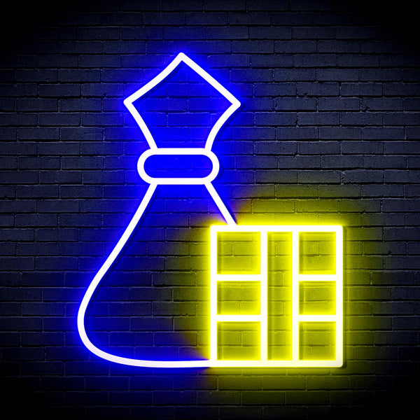 advpro-christmas-decoration-ultra-bright-led-neon-sign-fnu0195 - Blue & Yellow