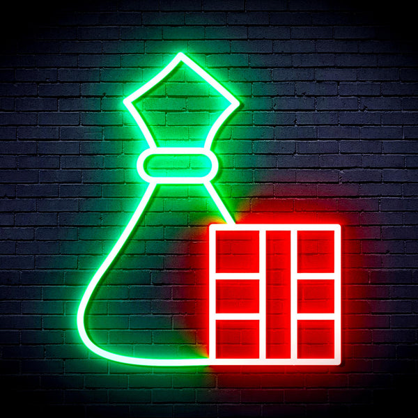 advpro-christmas-decoration-ultra-bright-led-neon-sign-fnu0195 - Green & Red