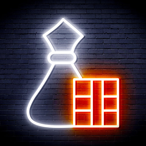 advpro-christmas-decoration-ultra-bright-led-neon-sign-fnu0195 - White & Orange