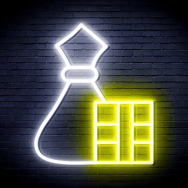 advpro-christmas-decoration-ultra-bright-led-neon-sign-fnu0195 - White & Yellow