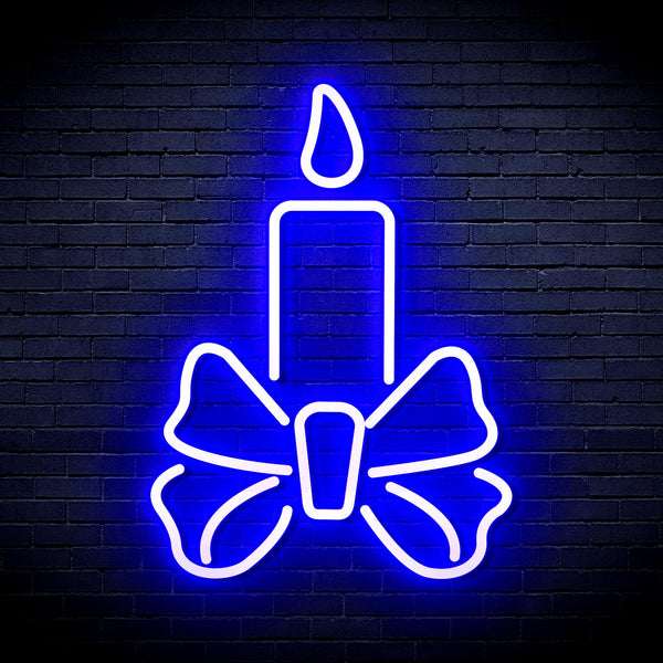advpro-candle-ultra-bright-led-neon-sign-fnu0196 - Blue