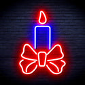 advpro-candle-ultra-bright-led-neon-sign-fnu0196 - Blue & Red
