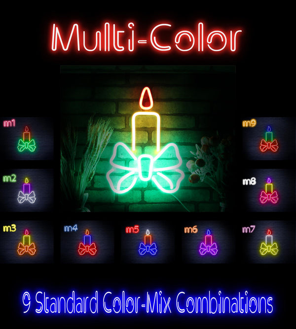 advpro-candle-ultra-bright-led-neon-sign-fnu0196 - Multi-Color