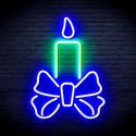 advpro-candle-ultra-bright-led-neon-sign-fnu0196 - Green & Blue
