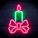 advpro-candle-ultra-bright-led-neon-sign-fnu0196 - Green & Pink