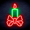 advpro-candle-ultra-bright-led-neon-sign-fnu0196 - Green & Red
