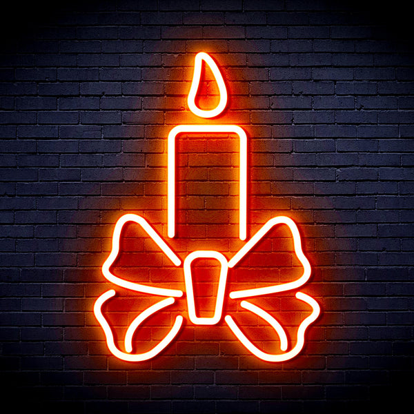 advpro-candle-ultra-bright-led-neon-sign-fnu0196 - Orange