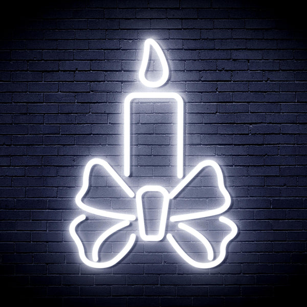 advpro-candle-ultra-bright-led-neon-sign-fnu0196 - White