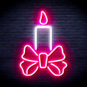 advpro-candle-ultra-bright-led-neon-sign-fnu0196 - White & Pink