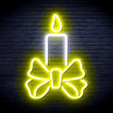 advpro-candle-ultra-bright-led-neon-sign-fnu0196 - White & Yellow