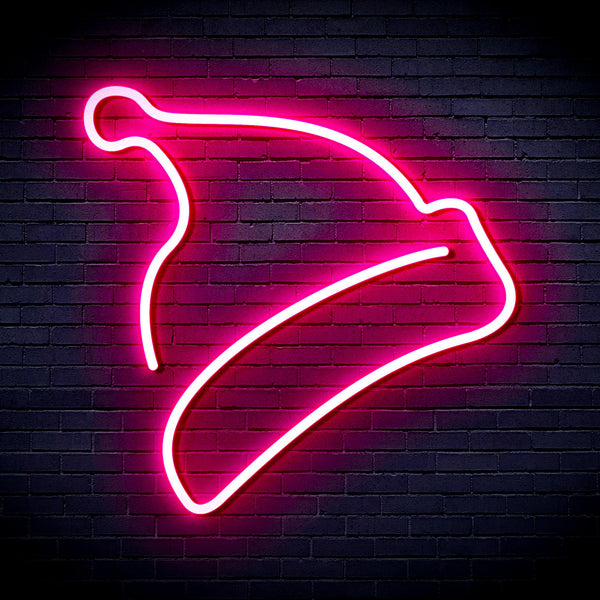 advpro-christmas-hat-ultra-bright-led-neon-sign-fnu0198 - Pink