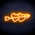 advpro-hearts-with-arrow-ultra-bright-led-neon-sign-fnu0200 - Golden Yellow