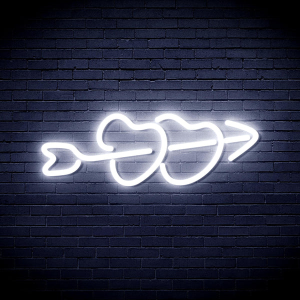 advpro-hearts-with-arrow-ultra-bright-led-neon-sign-fnu0200 - White