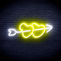 advpro-hearts-with-arrow-ultra-bright-led-neon-sign-fnu0200 - White & Yellow