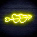 advpro-hearts-with-arrow-ultra-bright-led-neon-sign-fnu0200 - Yellow