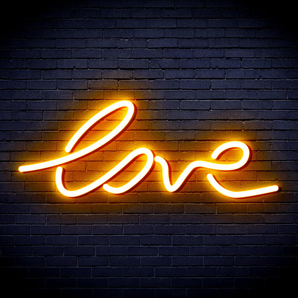 advpro-love-ultra-bright-led-neon-sign-fnu0202 - Golden Yellow