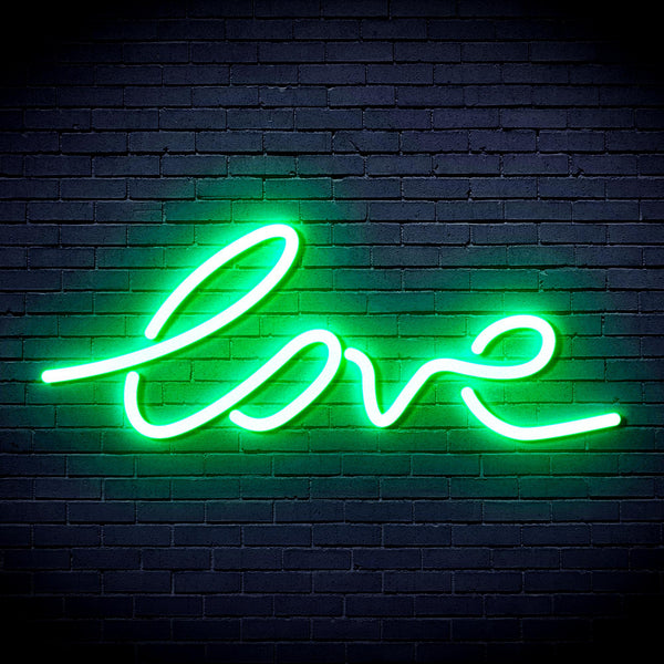 advpro-love-ultra-bright-led-neon-sign-fnu0202 - Green