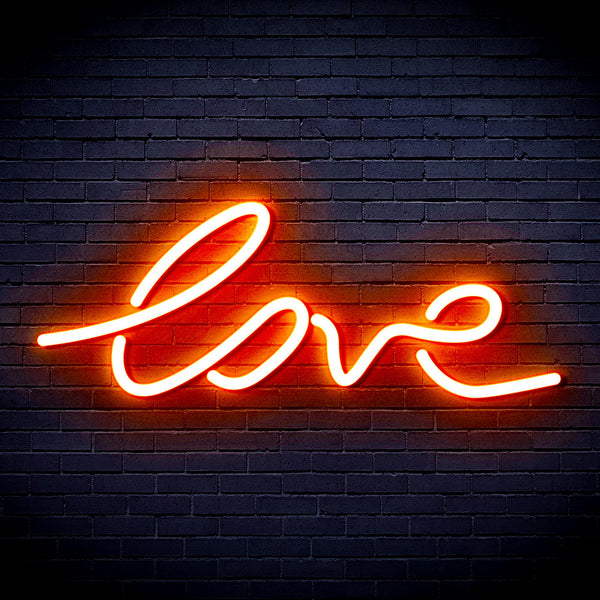 advpro-love-ultra-bright-led-neon-sign-fnu0202 - Orange