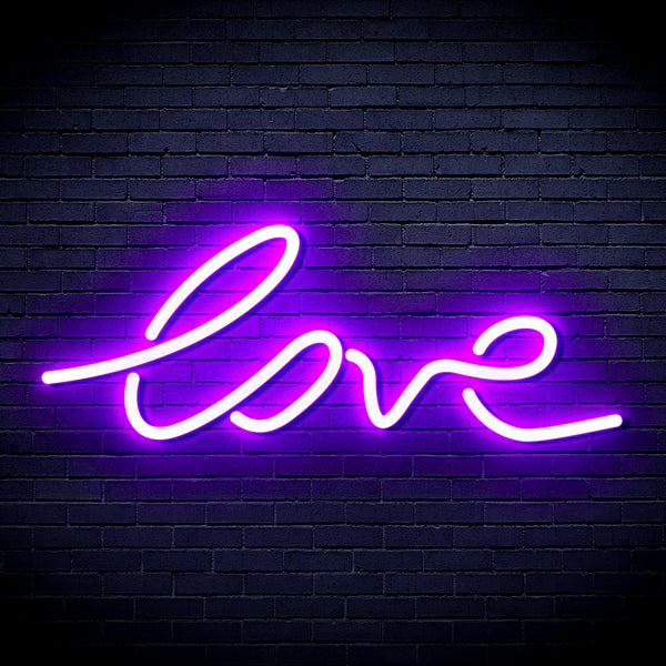 advpro-love-ultra-bright-led-neon-sign-fnu0202 - Purple