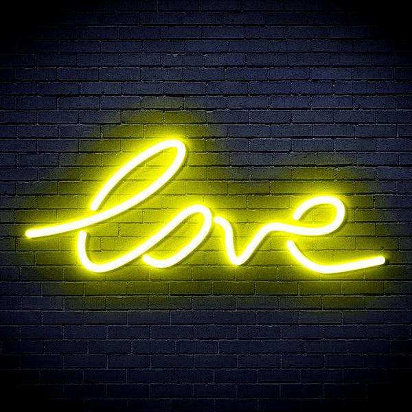 advpro-love-ultra-bright-led-neon-sign-fnu0202 - Yellow