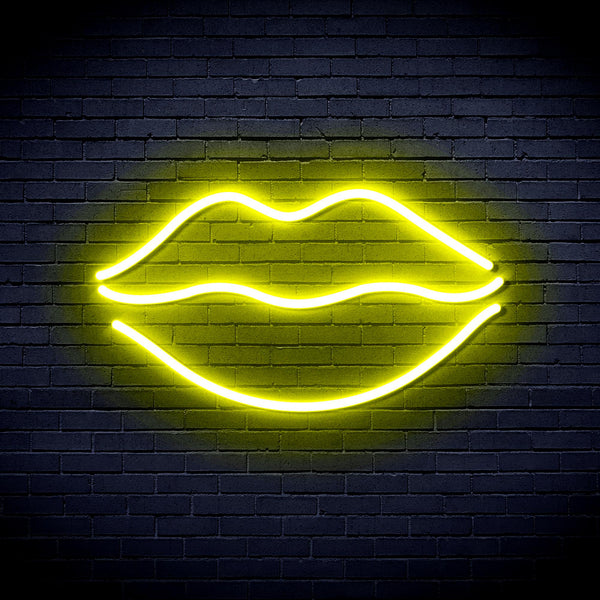 advpro-lips-ultra-bright-led-neon-sign-fnu0204 - Yellow