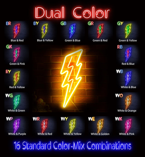 advpro-lighting-bolt-ultra-bright-led-neon-sign-fnu0206 - Dual-Color