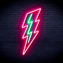 advpro-lighting-bolt-ultra-bright-led-neon-sign-fnu0206 - Green & Pink