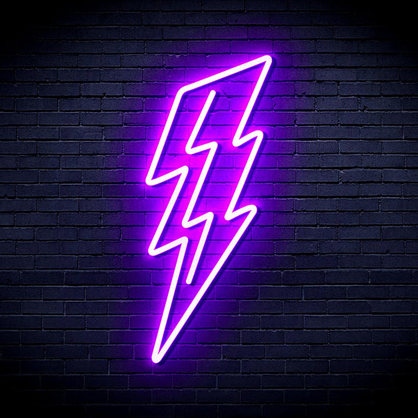 advpro-lighting-bolt-ultra-bright-led-neon-sign-fnu0206 - Purple