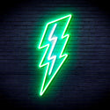 advpro-lighting-bolt-ultra-bright-led-neon-sign-fnu0206 - White & Green