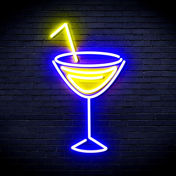 advpro-dry-martini-ultra-bright-led-neon-sign-fnu0207 - Blue & Yellow