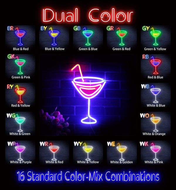 advpro-dry-martini-ultra-bright-led-neon-sign-fnu0207 - Dual-Color