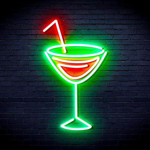 advpro-dry-martini-ultra-bright-led-neon-sign-fnu0207 - Green & Red