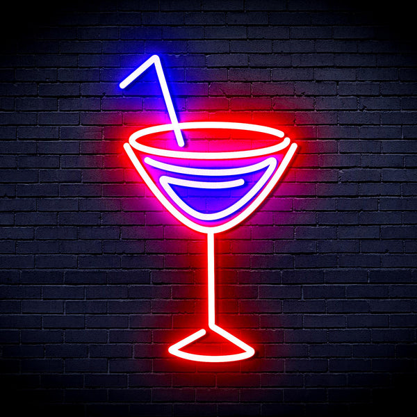 advpro-dry-martini-ultra-bright-led-neon-sign-fnu0207 - Red & Blue