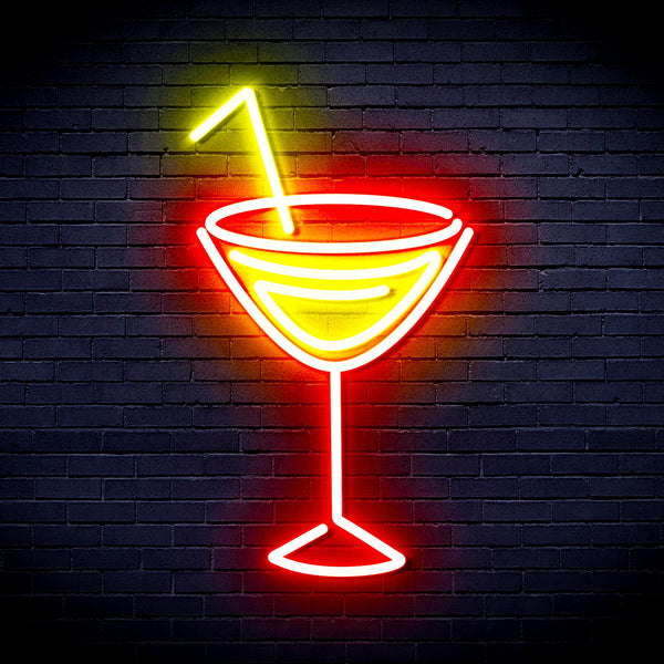 advpro-dry-martini-ultra-bright-led-neon-sign-fnu0207 - Red & Yellow
